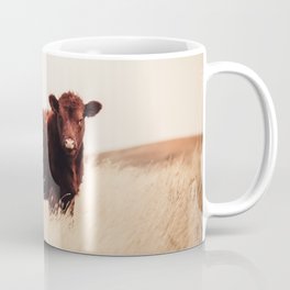 Red Angus Cow Art Coffee Mug