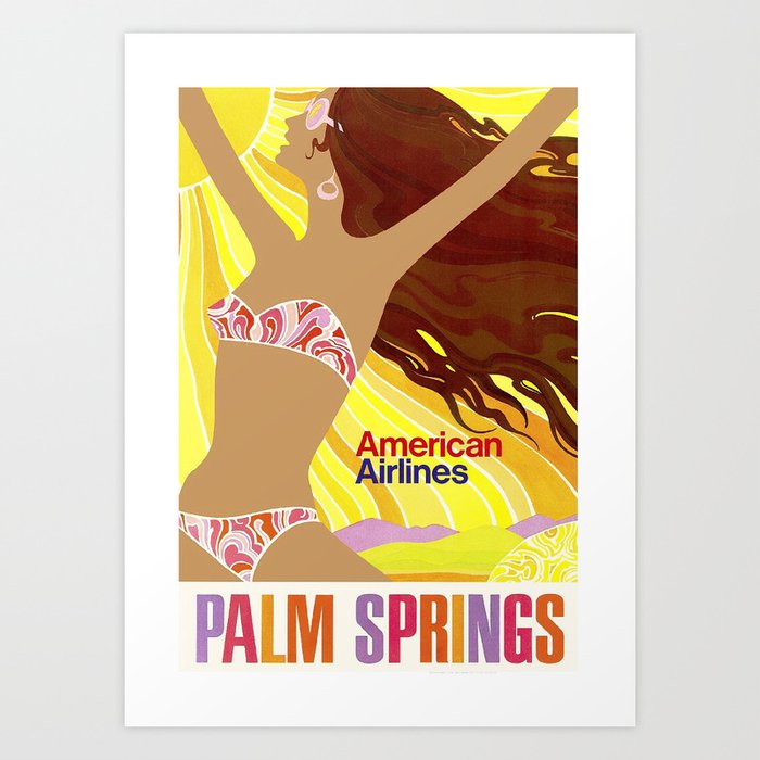 Palm Spring Travel Art Print