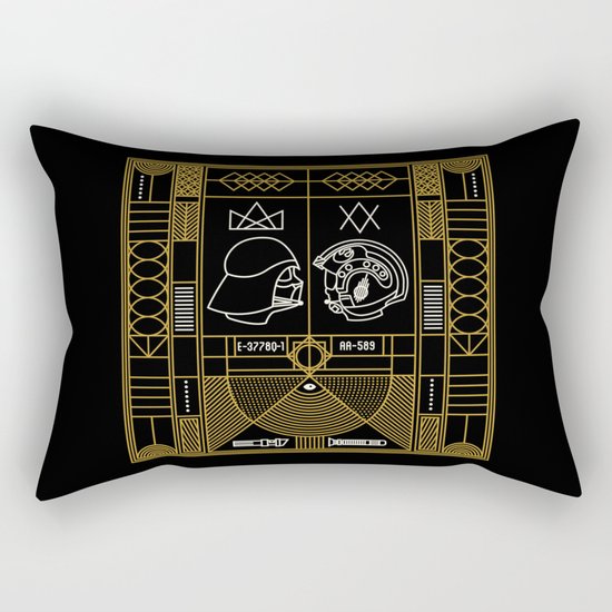 Galactic Balance Rectangular Pillow