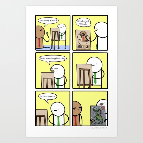 Antics #209 - appreciation for the human form Art Print
