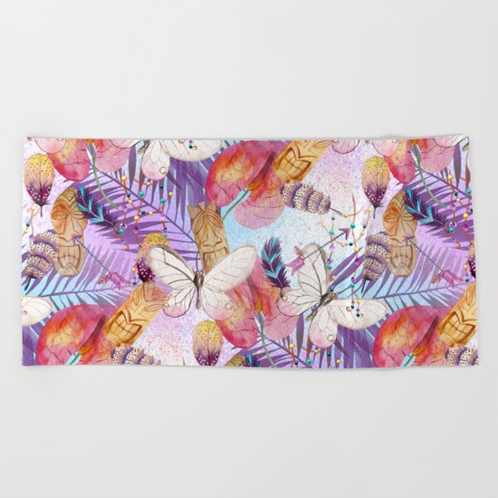 Boho Tiki Life Beach Towel