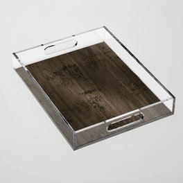 Brown engraved wood board Acrylic Tray