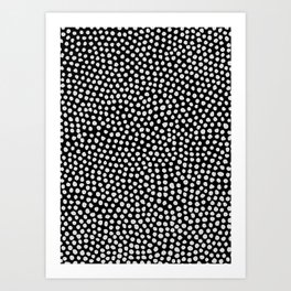 Dots Pattern(invert) Art Print