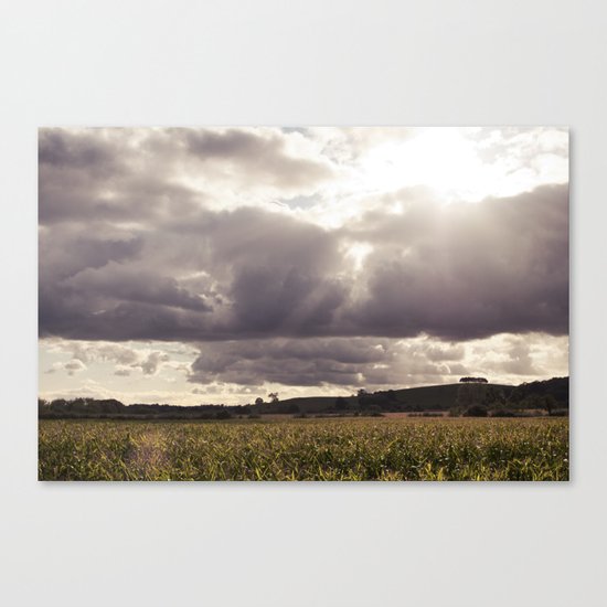 shine forth upon our clouded hills... Canvas Print