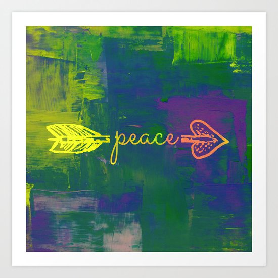 Peace Arrow Art Print