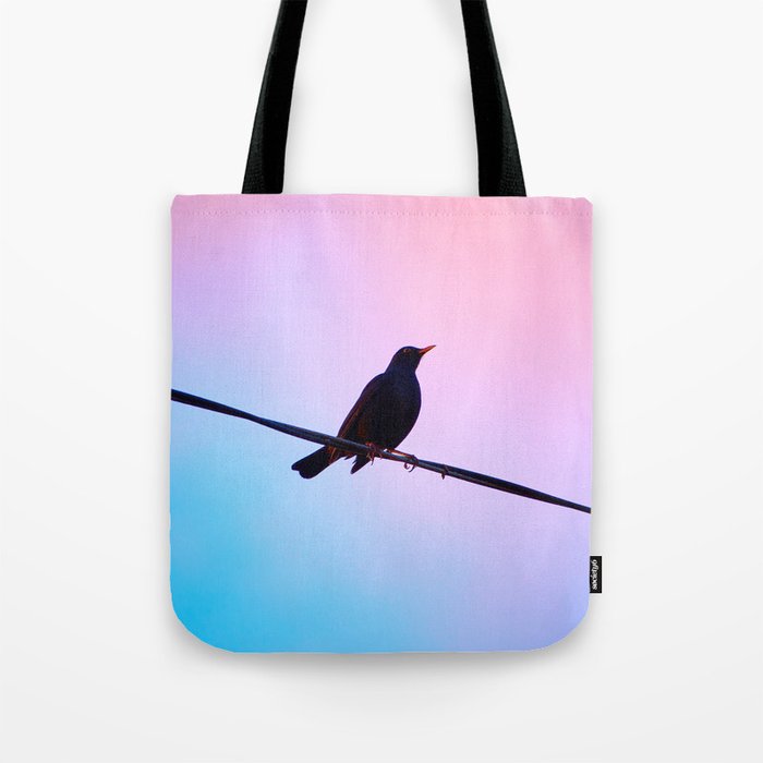 sunset blackbird Tote Bag