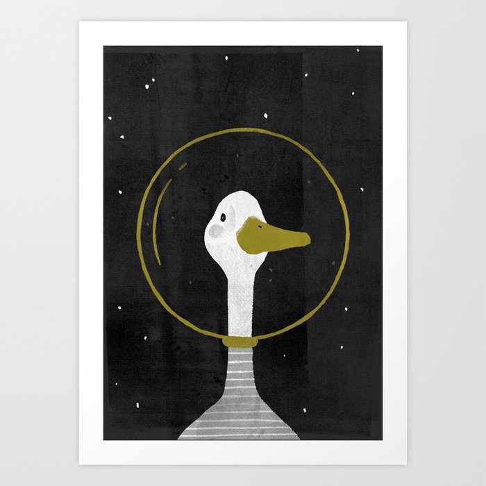 Space Goose Art Print