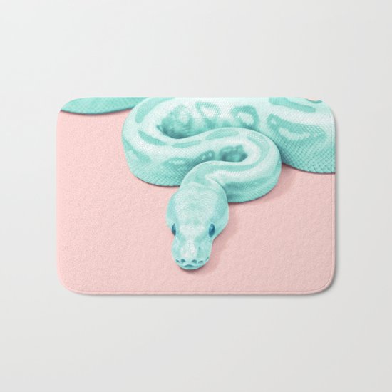 GREEN SNAKE Bath Mat
