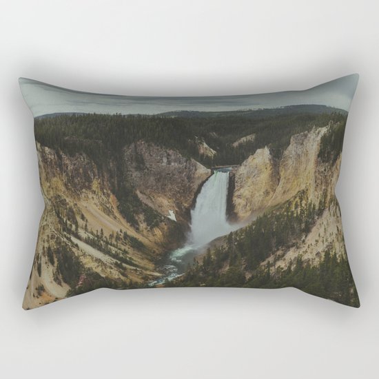 Yellowstone National Park Falls Rectangular Pillow