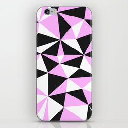 Black and Purple Triangle Pattern iPhone Skin