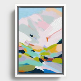 abstract summer hills Framed Canvas
