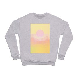 California Sunshine Glow Geometry Pastel Crewneck Sweatshirt