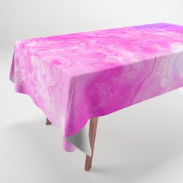 Abstract Modern Hand Painted Pink Lilac Watercolor Pattern Tablecloth