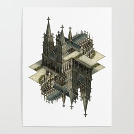 m.c. cathedral Poster
