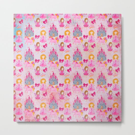 Princess Castle Fairy Metal Print