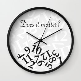 Does it matter? Wall Clock