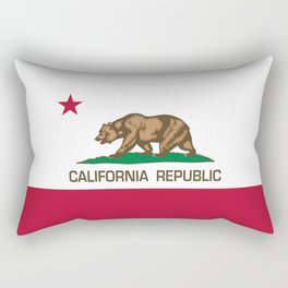 California Republic Flag - Bear Flag Rectangular Pillow