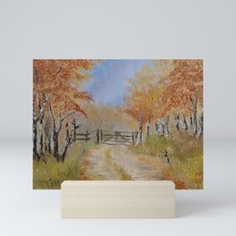 Country lane Mini Art Print