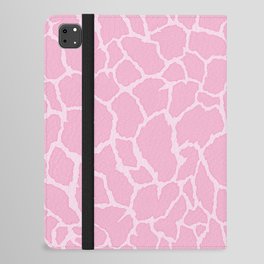 Pink Giraffe pattern. Animal skin print . Digital Illustration Background iPad Folio Case