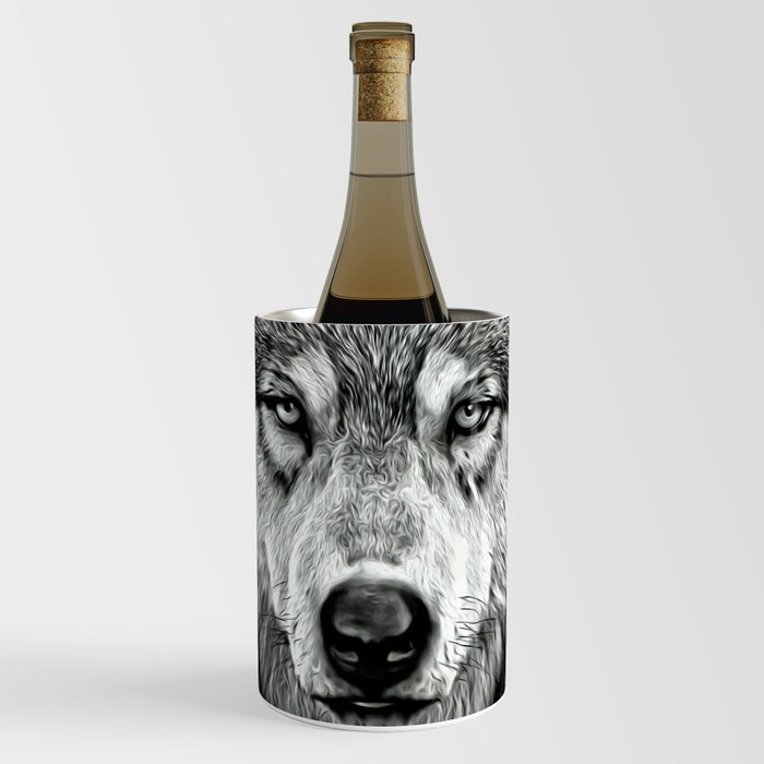 Cool Wolf Stare Wine Chiller