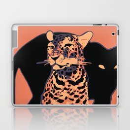 Retro vintage Munich Zoo big cats Laptop & iPad Skin | German, Digital, Germany, Nature, Animal, Aapshop, Drawing, Advert, Vintage, Panther 