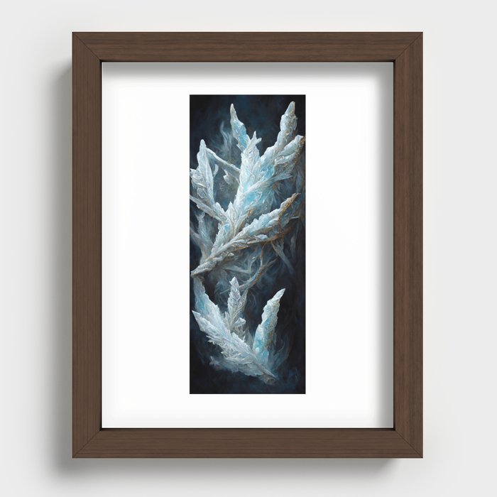Ice Queen - Jagged Shards of Ice Recessed Framed Print