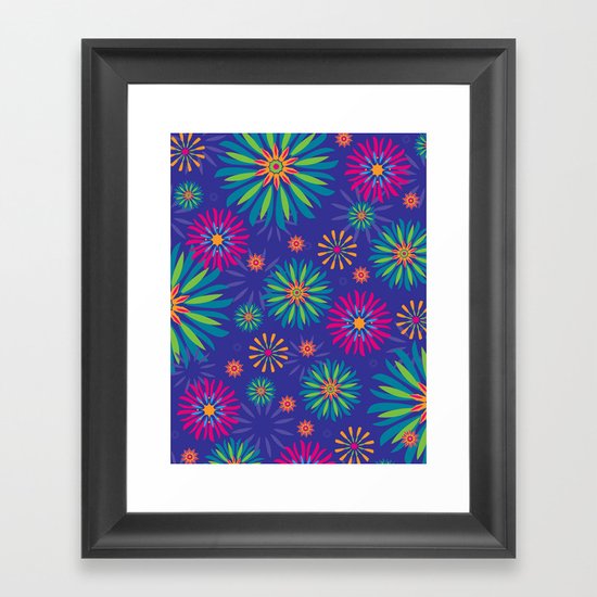 Psychoflower Violet Framed Art Print