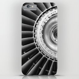JET iPhone Case | Engine, Machine, Jet, Digital, Science, Photo, Black And White, Impellor, Color, Mosi 