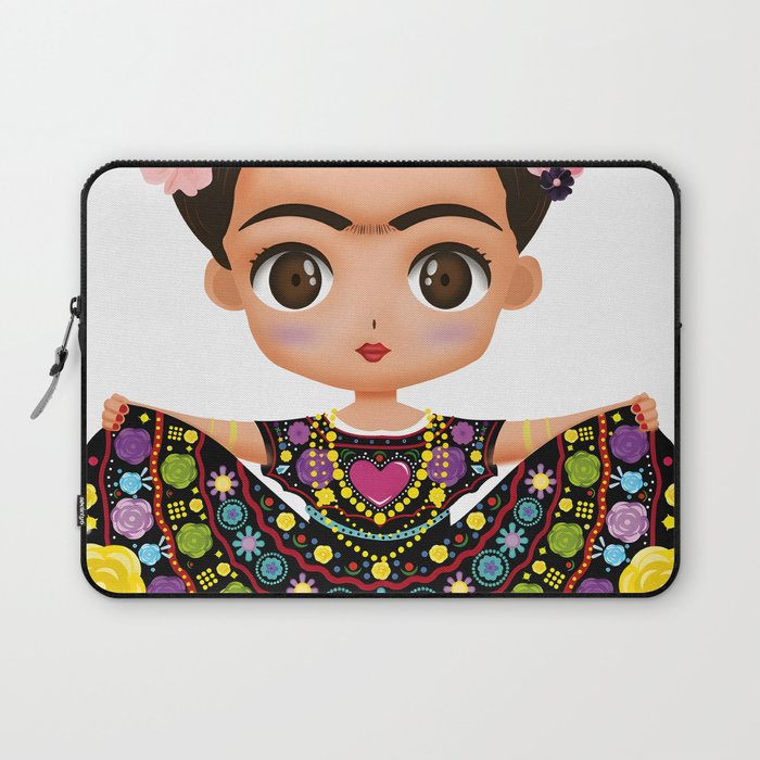 Frida Mexican cartoon Laptop Sleeve