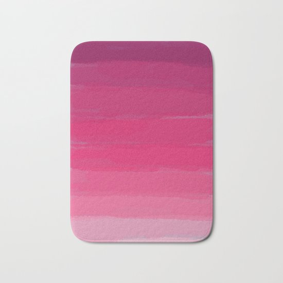 Lipstick: Shades of Pink Gradient Color Study Bath Mat