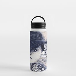 hat girl Poster in Home Wall Art Water Bottle