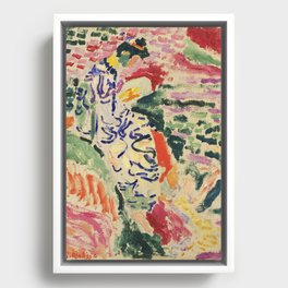 La Japonaise Woman beside the Water by Henri Matisse Framed Canvas