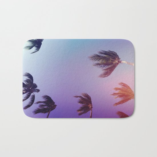 Under tall Palm trees Bath Mat