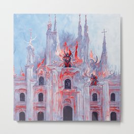 Lucifer Palace in Hell Metal Print