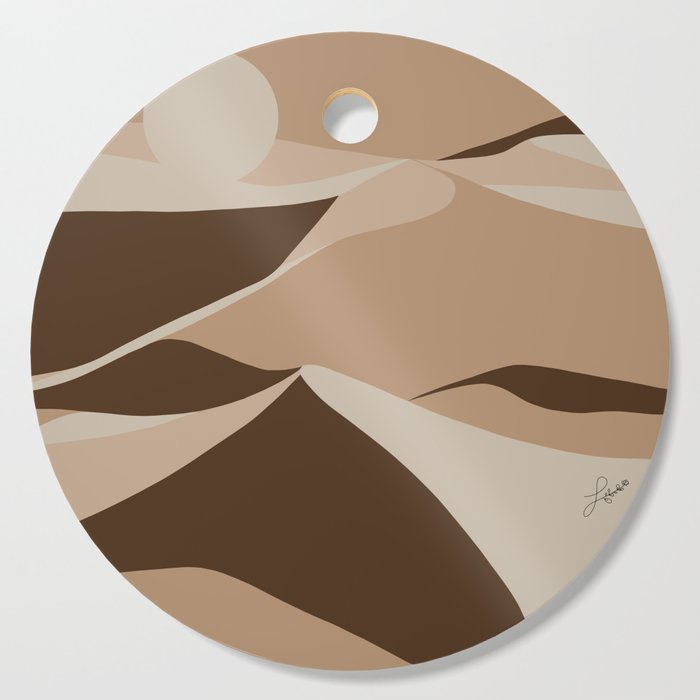 Abstract Sand Dunes Cutting Board