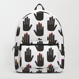 Black & White Pop Hands Backpack