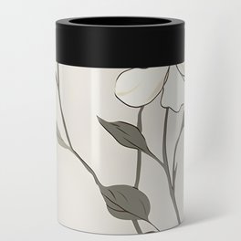 Modern Flowers Painting Can Cooler