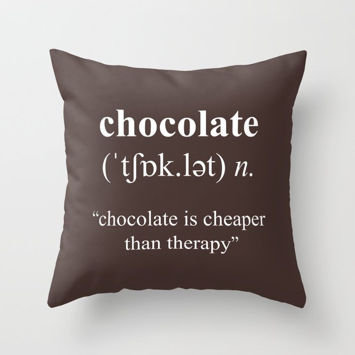Chocolate Throw Pillow