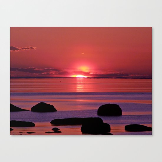 Sunset Ripples Canvas Print