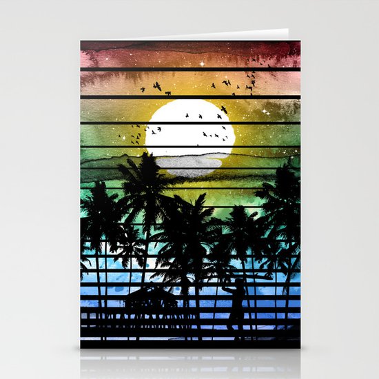 VIVID STRIPES Stationery Cards