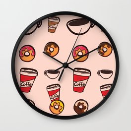 coffee&donuts Wall Clock