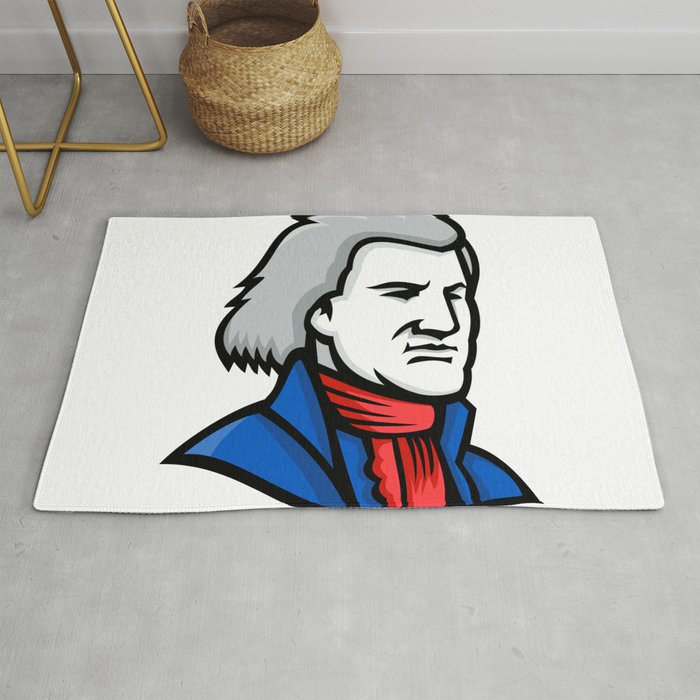 Thomas Jefferson Mascot Rug