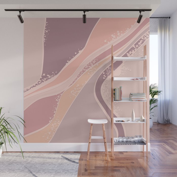 Peaches, Melons and Baby pink - muted Wall Mural
