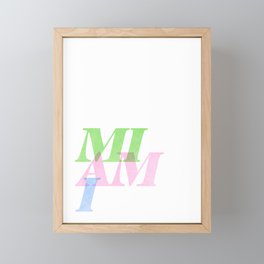 MIAMI • City Series Framed Mini Art Print