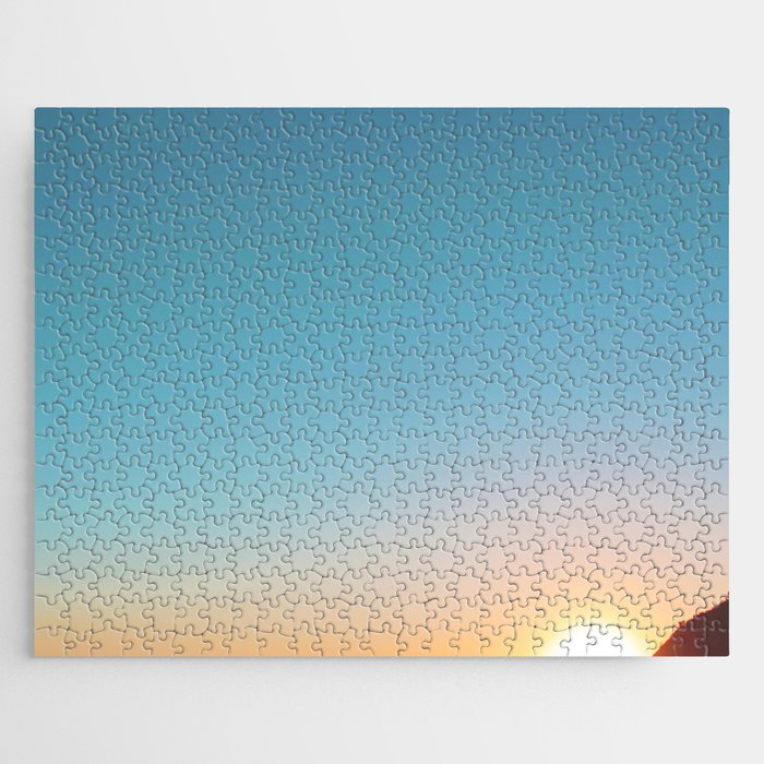 Photo Of Sea On Sunset Jigsaw Puzzle