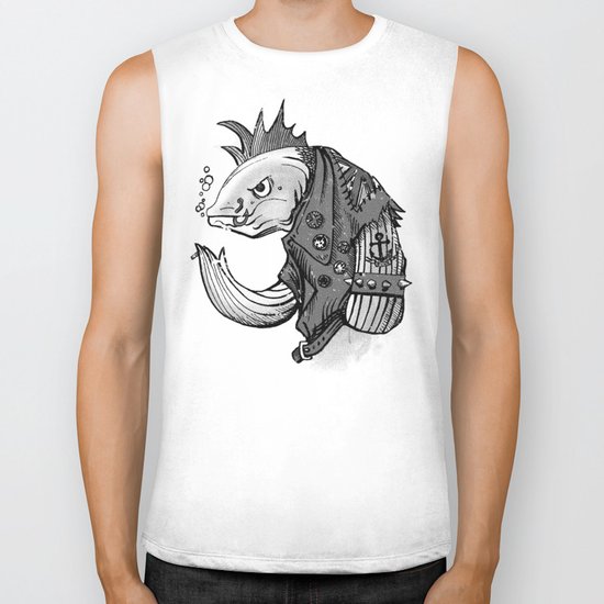 Punk Fish Biker Tank