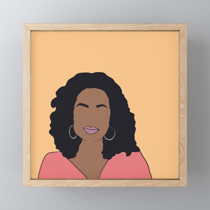 Oprah Framed Mini Art Print