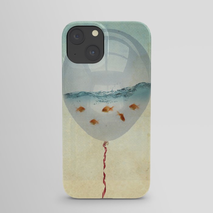 balloon fish o2, freedom in a bubble iPhone Case