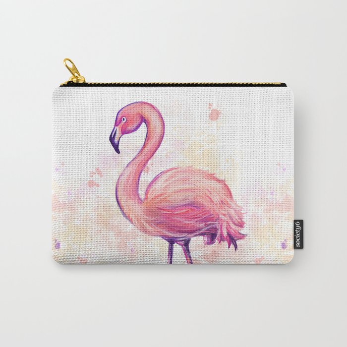 Pink Flamingo Carry-All Pouch
