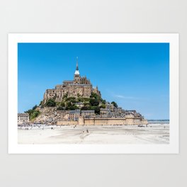 View of Mont Saint Michel, France Art Print